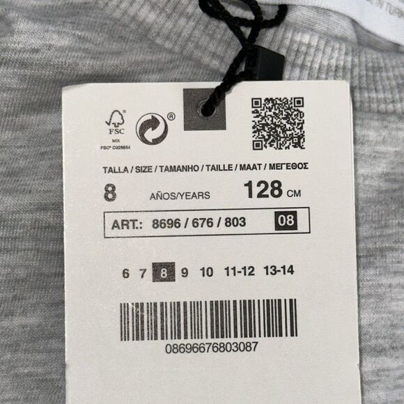 ZARA Kids | Gray Marl | "NO MORE SELFIES" T-SHIRT - Picture 4 of 5